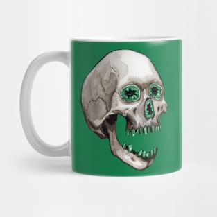 Emerald Geode Crystal Skull Mug